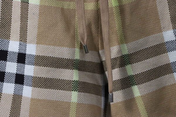 PK God Batch Baoli Classic Plaid Knit Shorts Green Stripe - Image 6