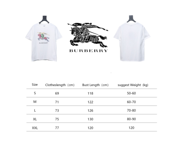 PK God Batch Colorful knight horse logo print short sleeve white - Image 2