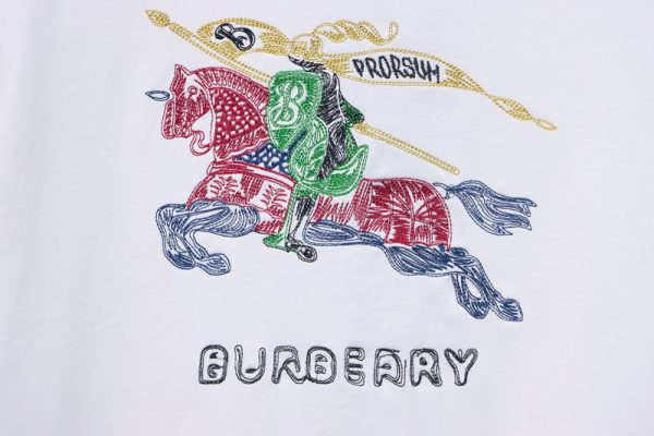 PK God Batch Colorful knight horse logo print short sleeve white - Image 7