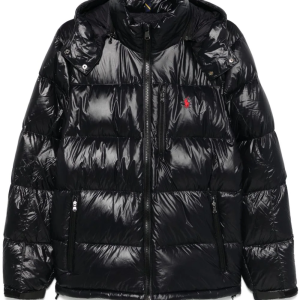 Polo Ralph Lauren The Gorham Glossed Down Jacket Black Glossy