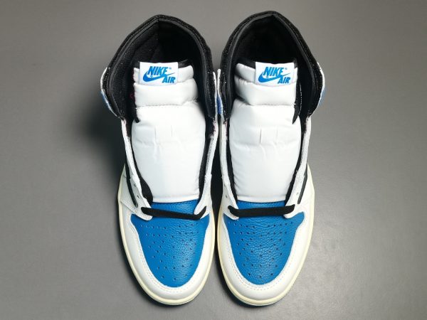 Travis Scott Fragment X Air Jordan 1 High OG＂Military Blue＂Casual shoes - Image 19
