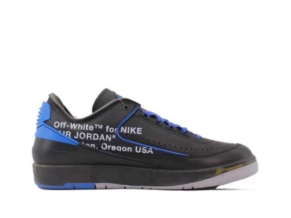 Off-White x Air Jordan 2 Retro Low SP ‘Black Varsity Royal’ - Image 2