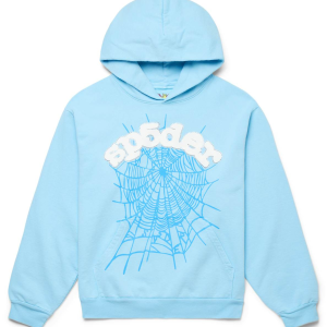 Sp5der Hoodie Sky Blue