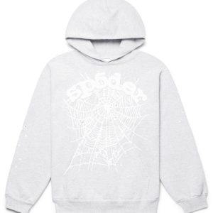 Sp5der OG Web Hoodie Heather Grey