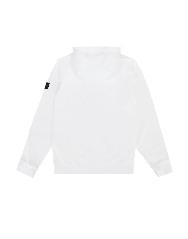 Stone Islan* Hooded Sweatshirt White - Image 2