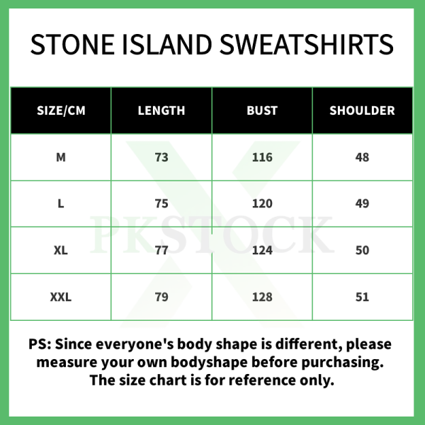 Stone Island Sweatshirt Black White pk09 - Image 2