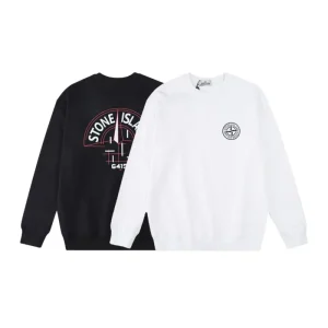 Stone Island Sweatshirt Black White pk03