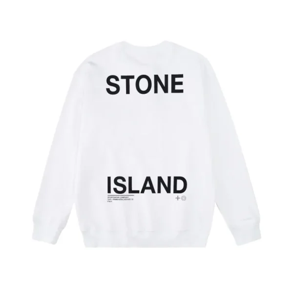 Stone Island Sweatshirt Black White pk04 - Image 6