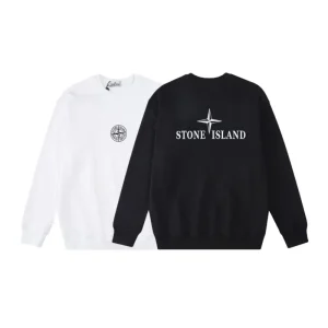 Stone Island Sweatshirt Black White pk07