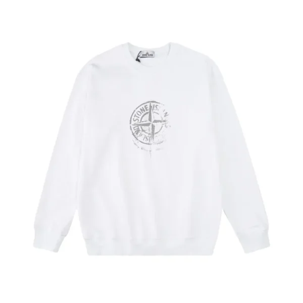 Stone Island Sweatshirt Black White pk09 - Image 5