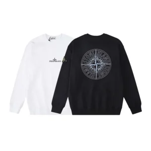 Stone Island Sweatshirt Black White pk11