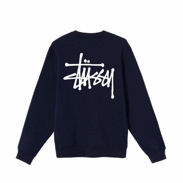 Stussy Basic Crew Navy - Image 2