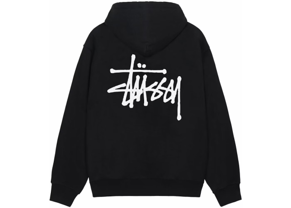 Stussy Basic Stussy Zip Hoodie Black - Image 2