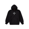 Supreme Cross Box Logo Hooded Sweatshirt Black