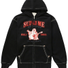 Supreme True Religion Zip Up Hooded Sweatshirt Black