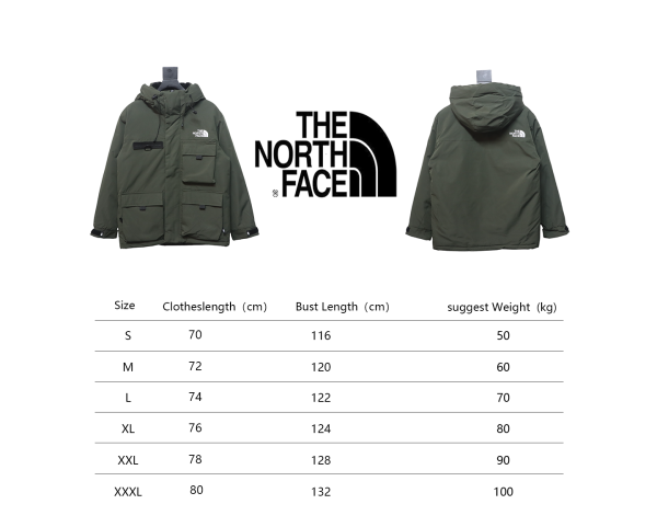 The North Face Alphabet Workwear Down Jacket Green - Image 3