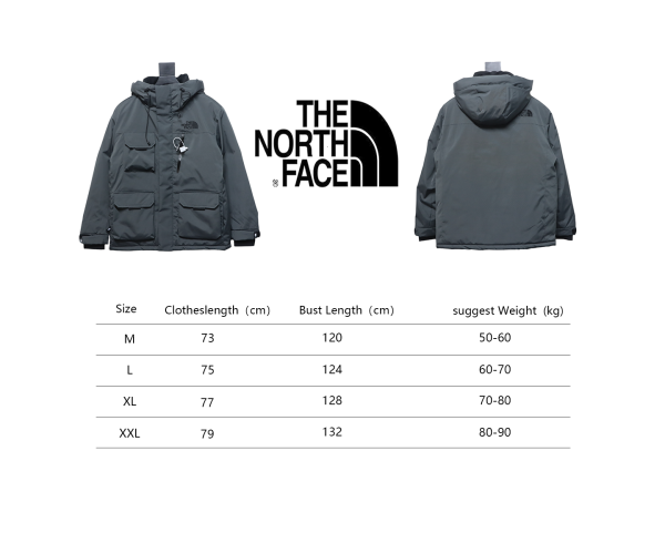 The North Face Polar Air Down Jacket Dark Grey - Image 3