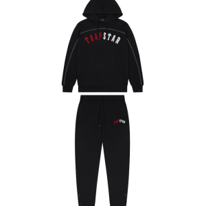 Trapstar Irongate Arch Chenille Hoodie Tracksuit Infrared Edition