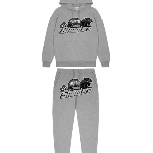 Trapstar Shooters Hoodie Tracksuit Grey/Blue