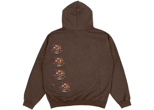 Travis Scott Utopia A2 Hooded Sweatshirt Brown - Image 2