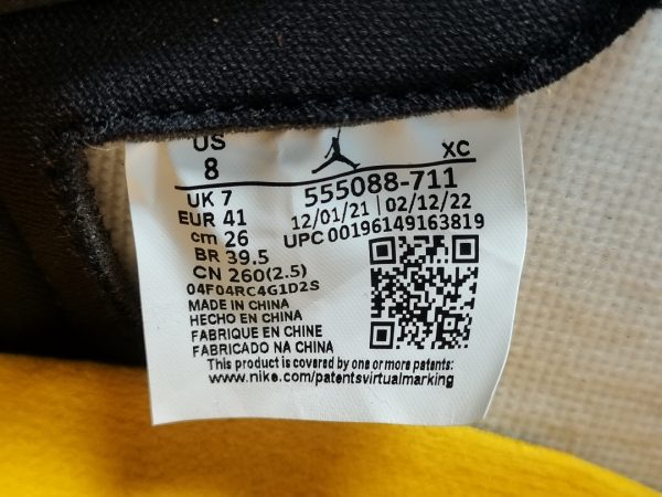 Air Jordan 1 High OG “Yellow Toe” Retro Casual Basketball Shoes - Image 6