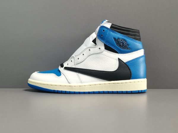 Travis Scott Fragment X Air Jordan 1 High OG＂Military Blue＂Casual shoes - Image 12