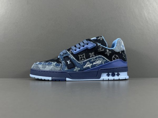Trainer round toe lace up fashion sneakers - Image 2